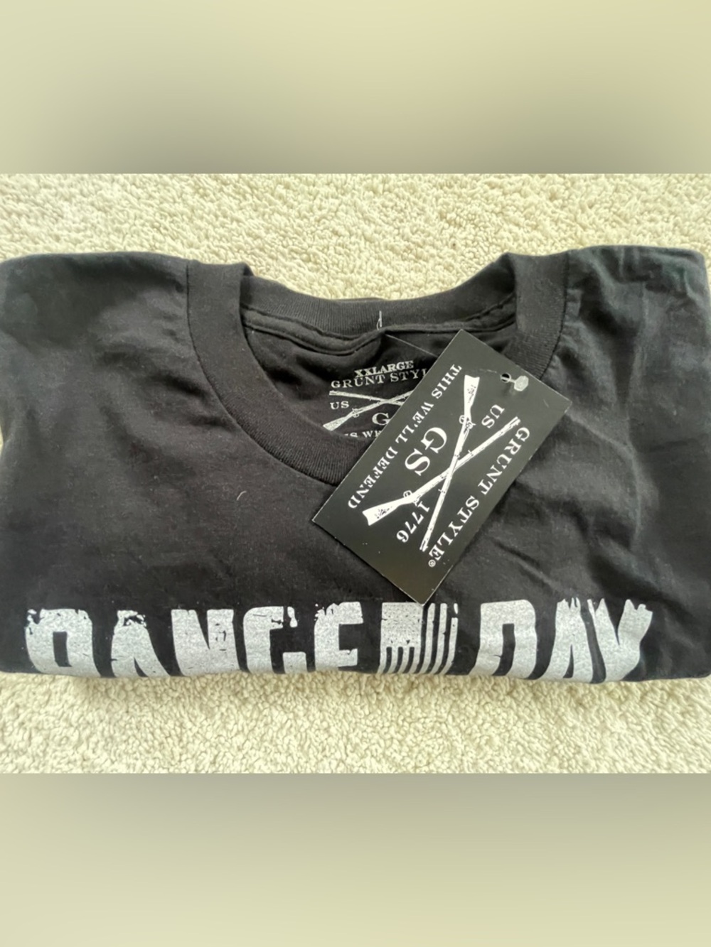 NWT Black Grunt Style Range Day Graphic Tee with Flag XXL - Picture 5 of 6